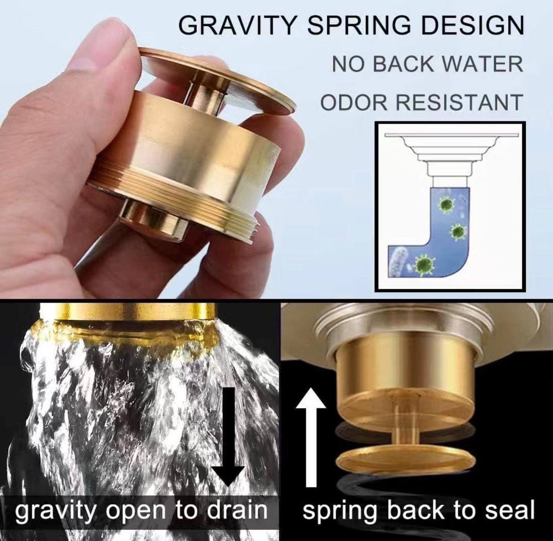 Aurelio Unlacquered Brass 4" Square Shower Floor Drain