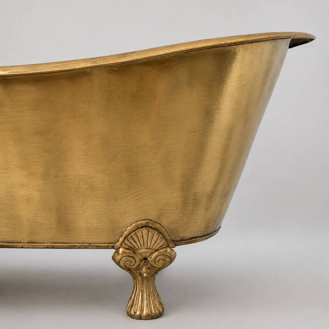Solid Brass Freestanding Clawfoot Bathtub