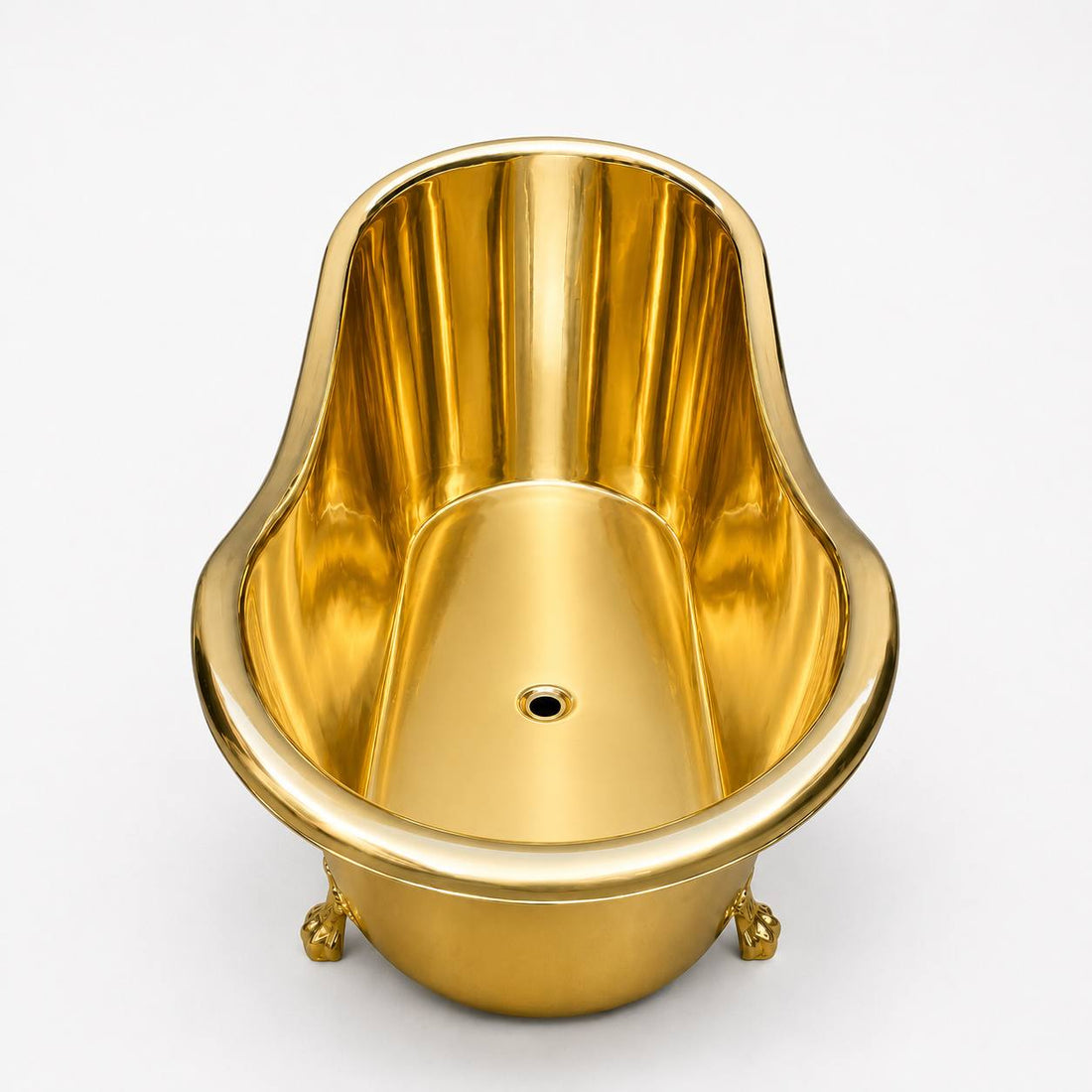 Solid Brass Freestanding Clawfoot Bathtub