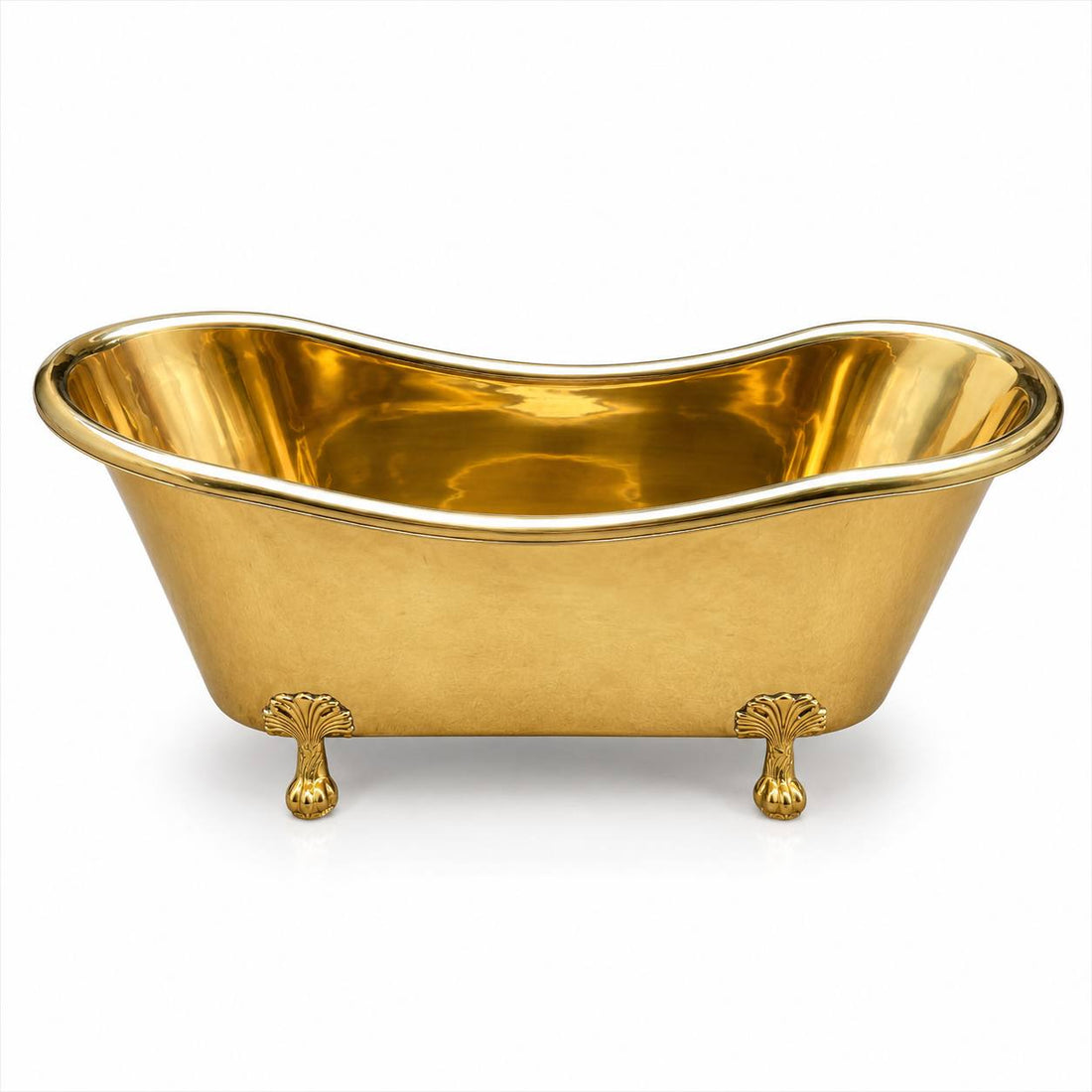 Solid Brass Freestanding Clawfoot Bathtub