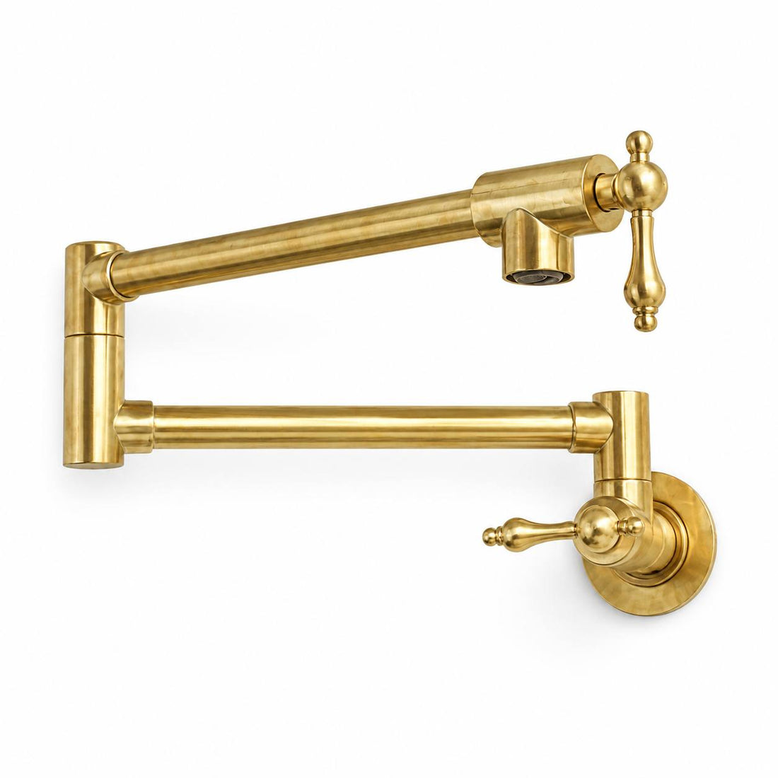 Cambridge Wall-Mount Pot Filler – Unlacquered Brass