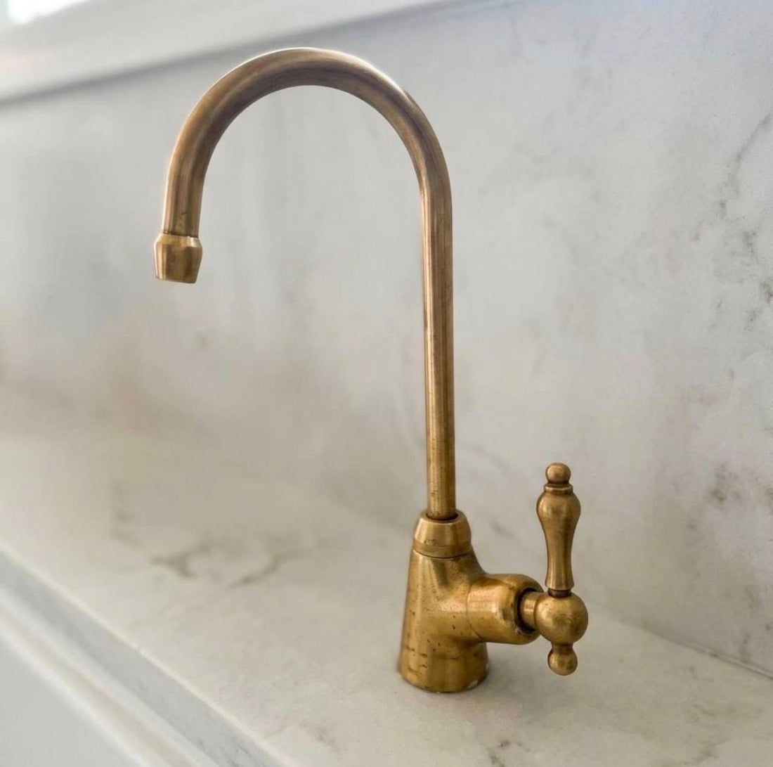 Instant Hot Water Faucet – Solid Unlacquered Brass