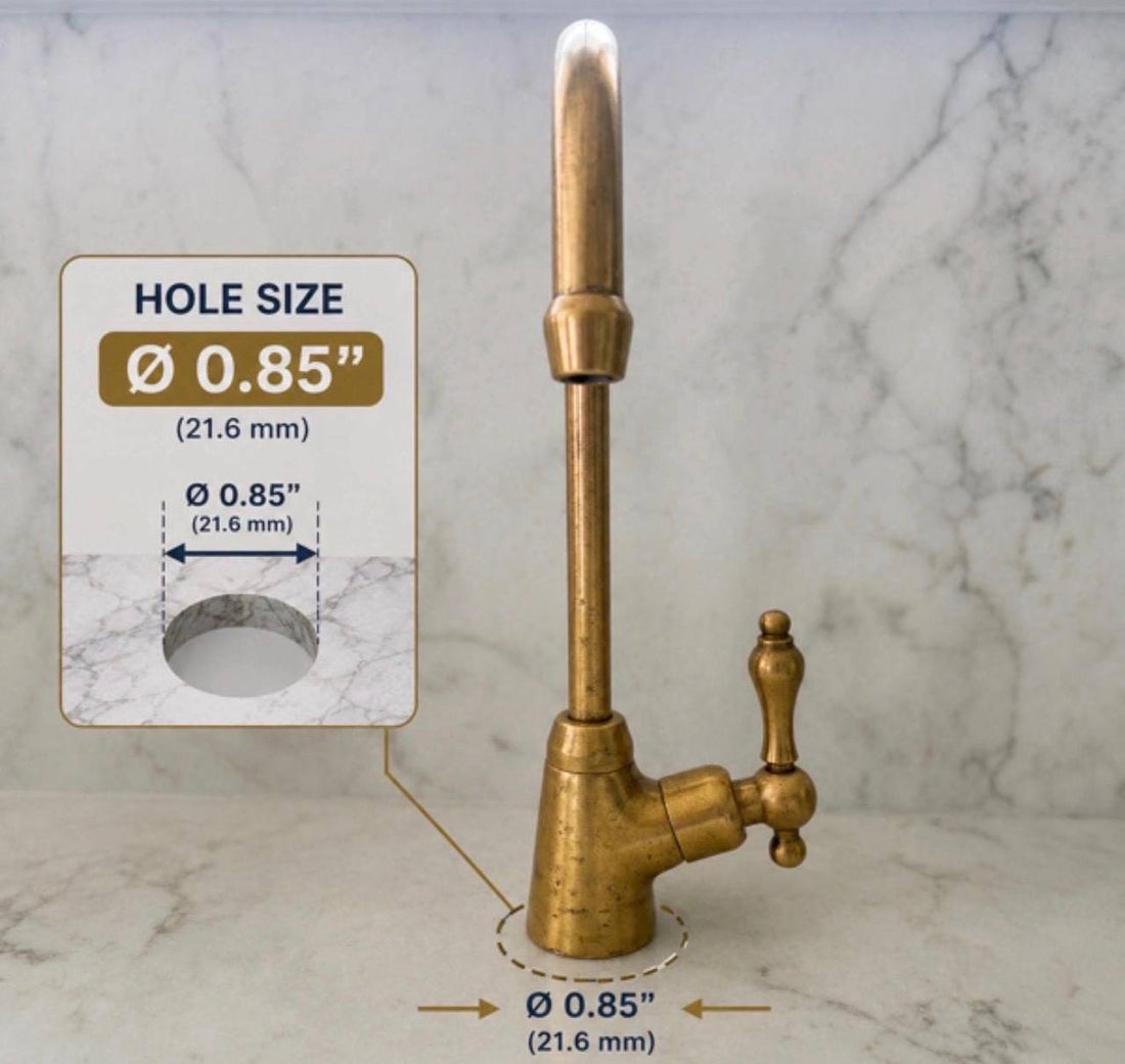 Instant Hot Water Faucet – Solid Unlacquered Brass