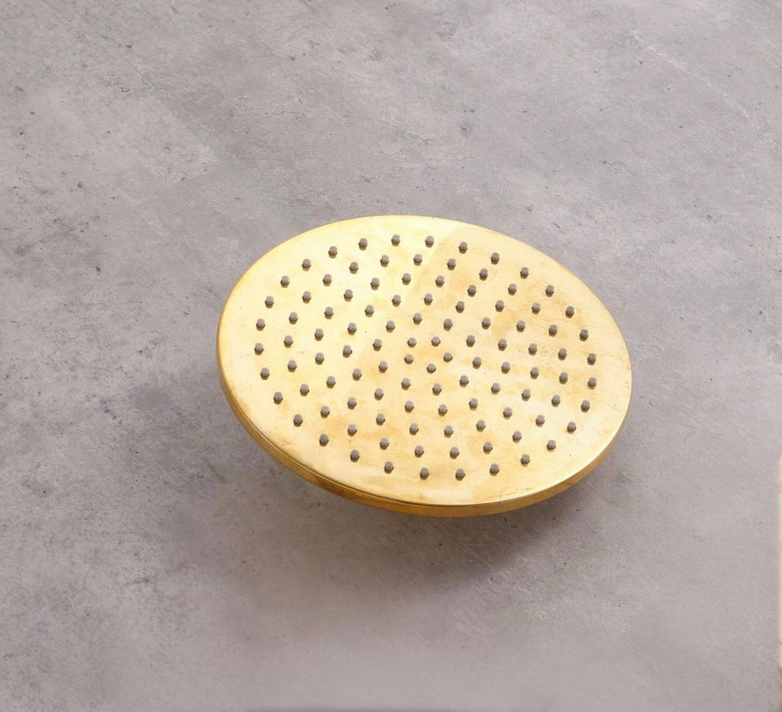 Unlacquered Brass Rainfall Shower Head