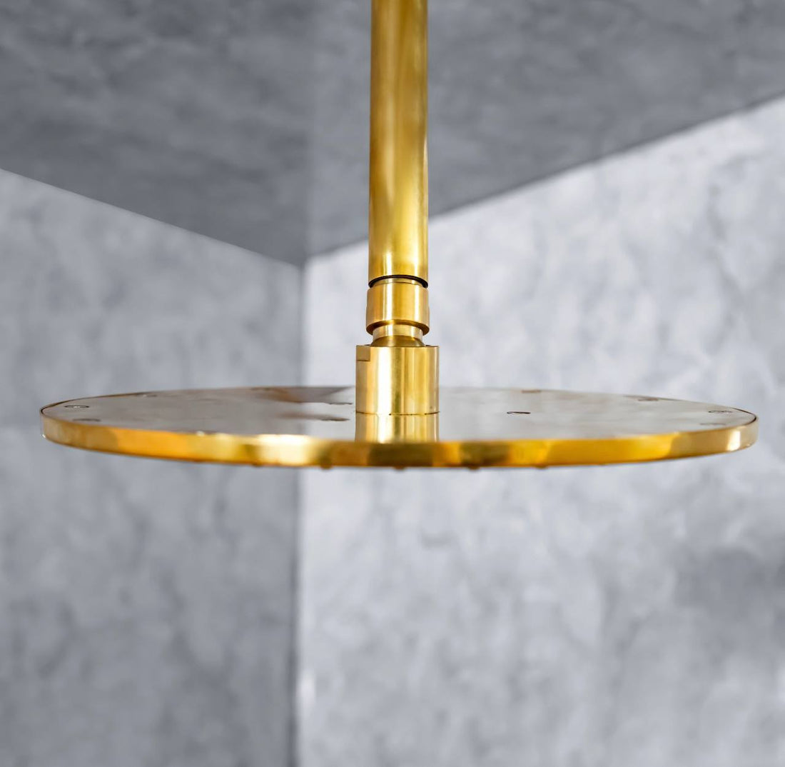 Unlacquered Brass Rainfall Shower Head