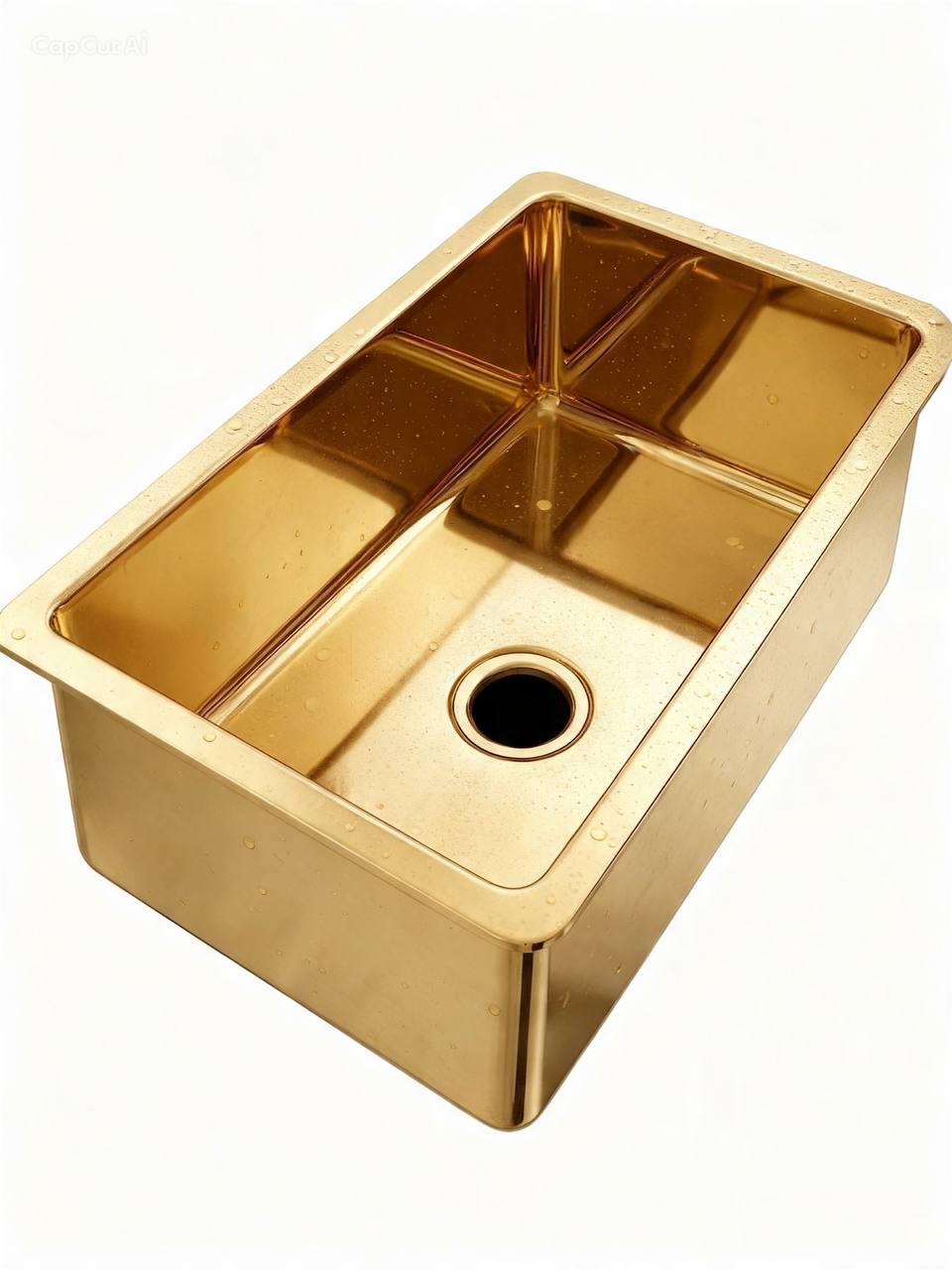 Solid Unlacquered Brass Farmhouse Kitchen Sink