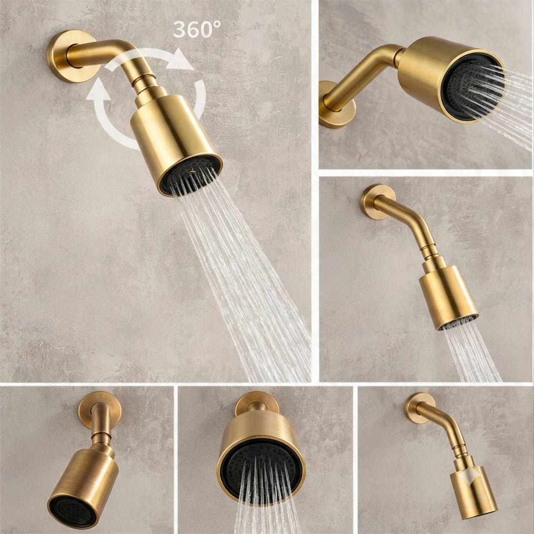 Monterey Unlacquered Brass Pressure Balance Shower