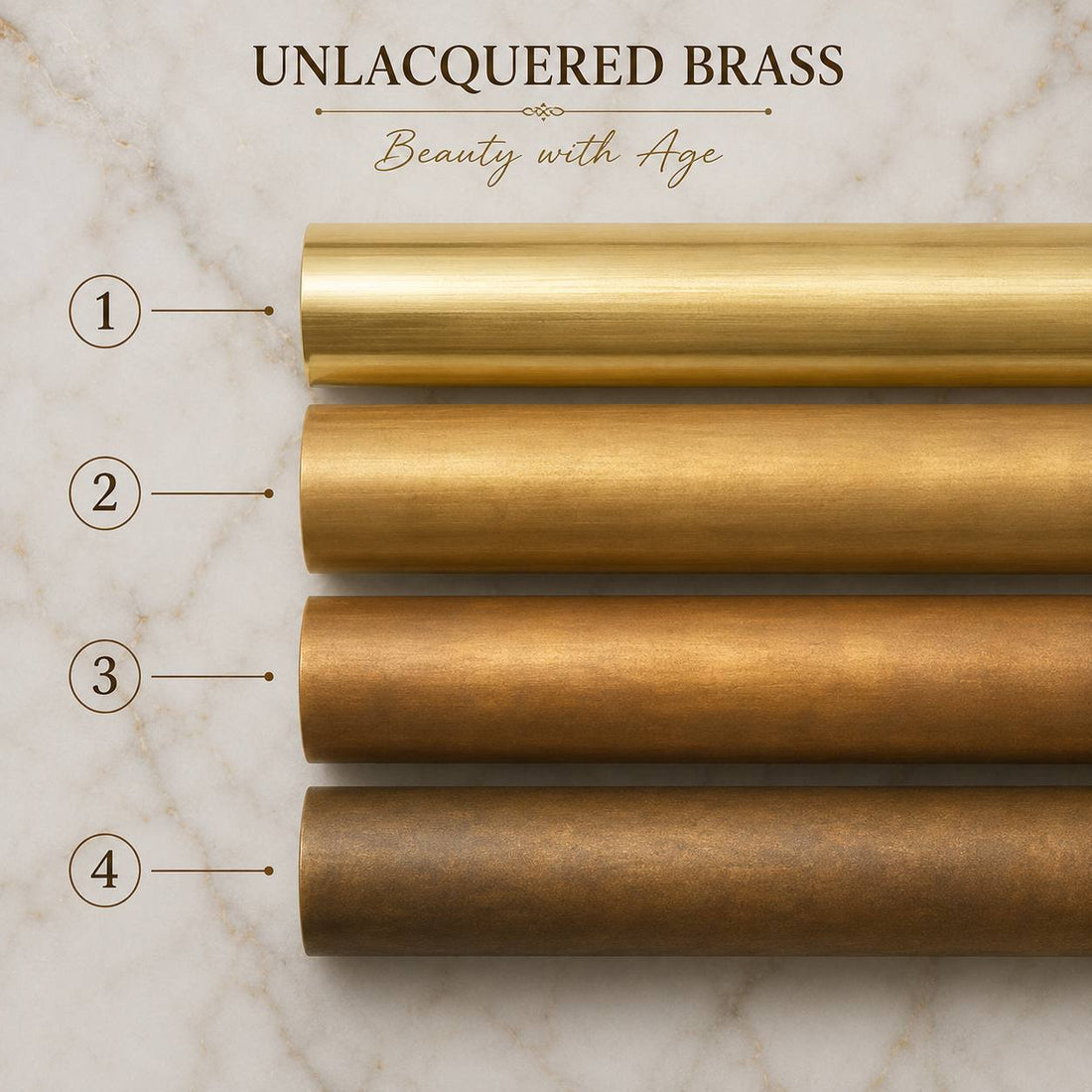 Arena Unlacquered Brass Bathroom Faucet