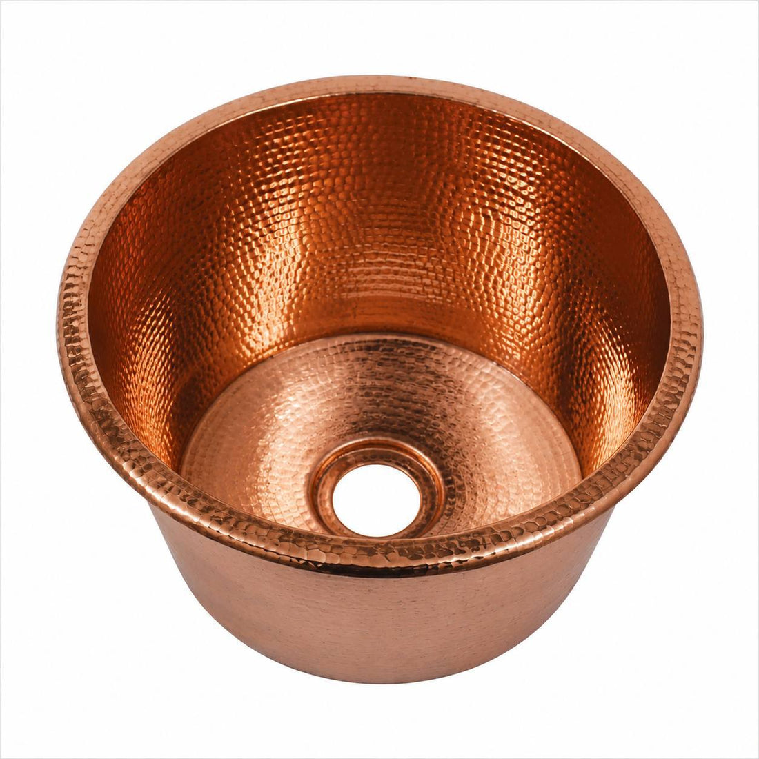 Round Copper Bar Kitchen Sink