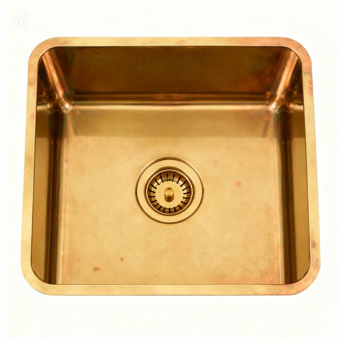 Unlacquered Brass Bar Sink