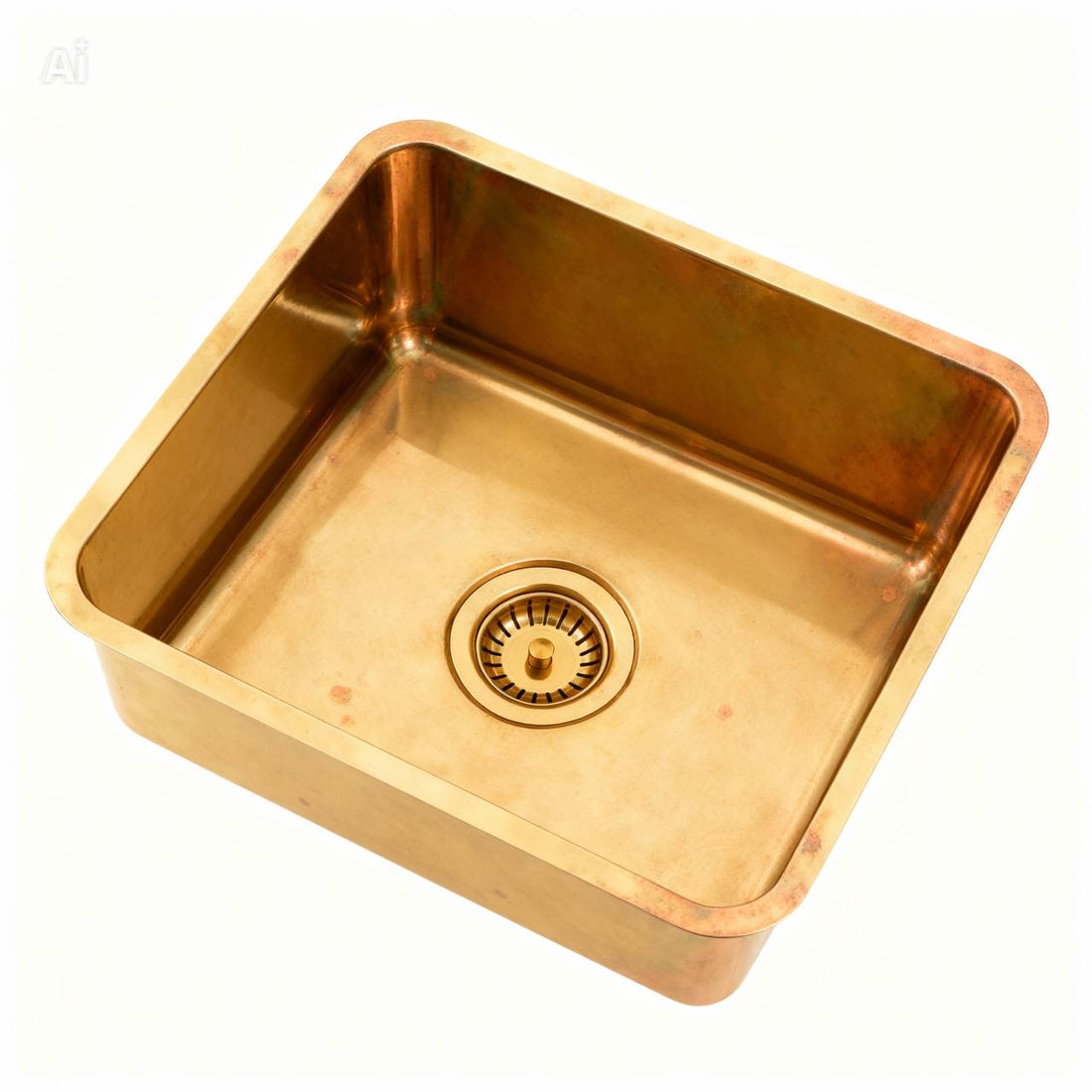 Unlacquered Brass Bar Sink