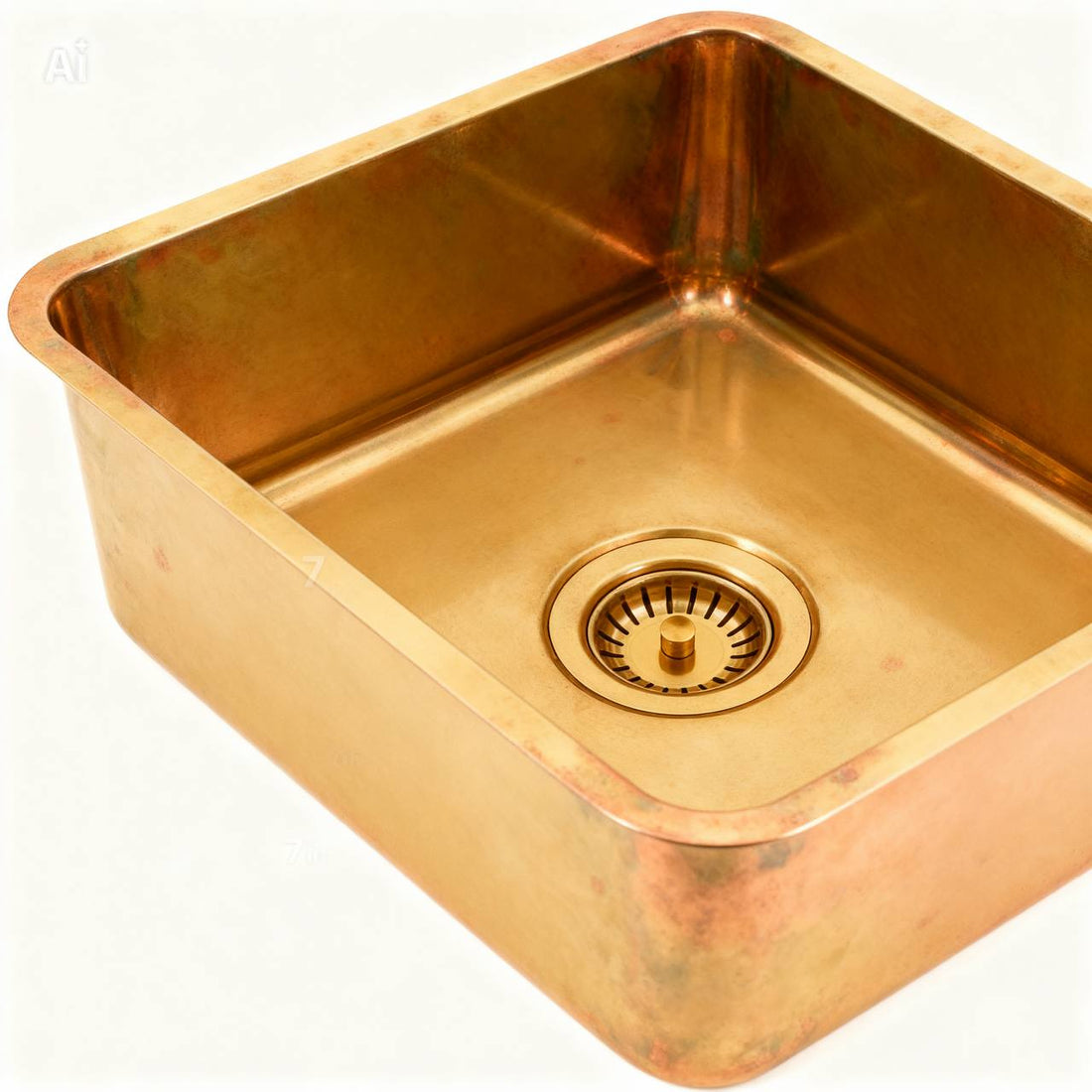 Unlacquered Brass Bar Sink