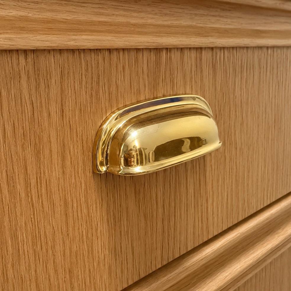 Bin Pull – Unlacquered Brass