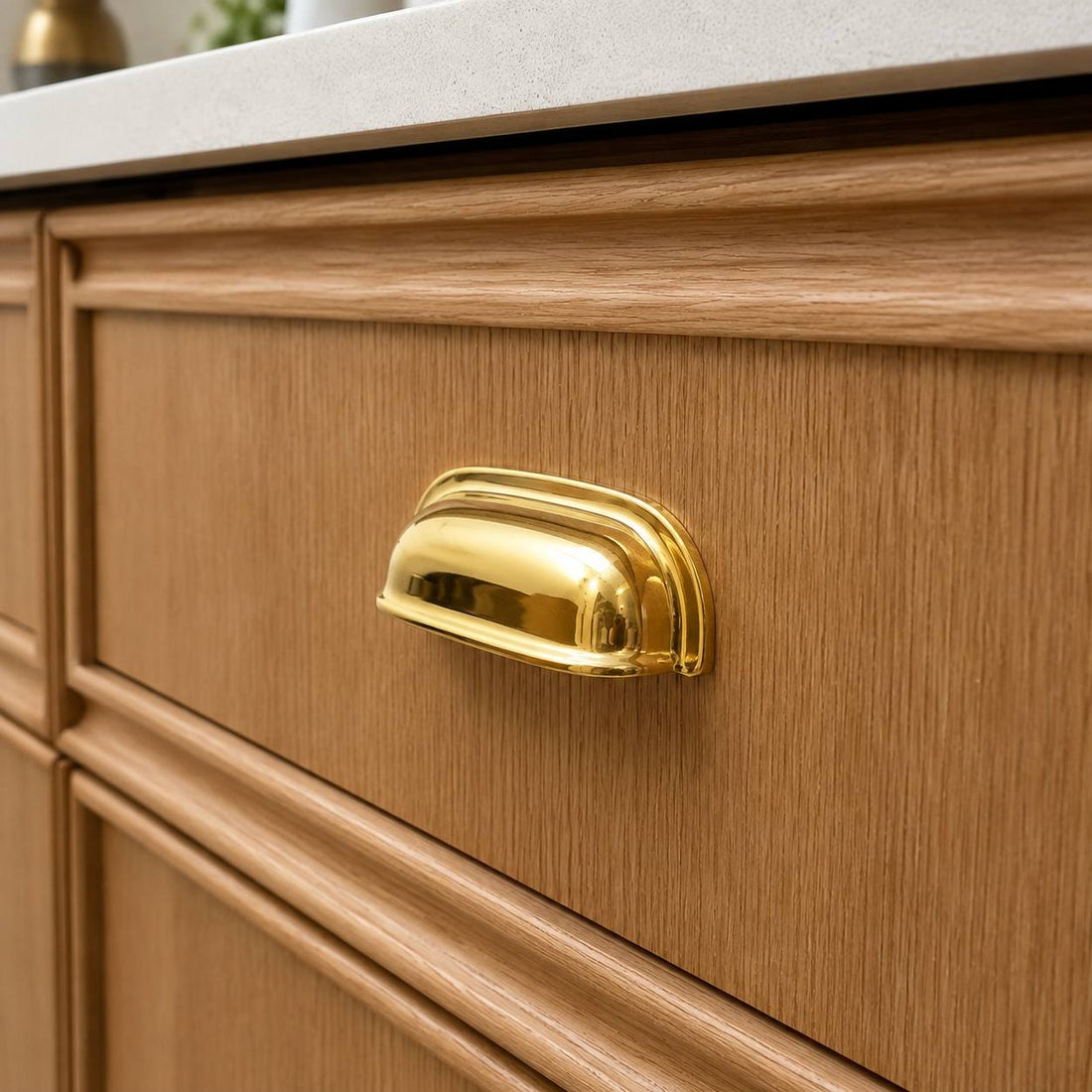 Bin Pull – Unlacquered Brass - view 5